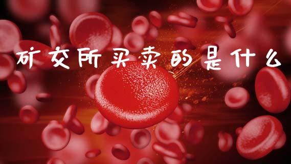 矿交所买卖的是什么_https://m.lcpcjs.com_期货交易_第1张