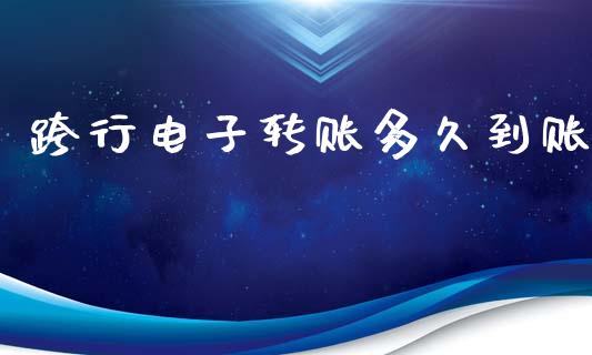 跨行电子转账多久到账_https://m.lcpcjs.com_期货交易_第1张