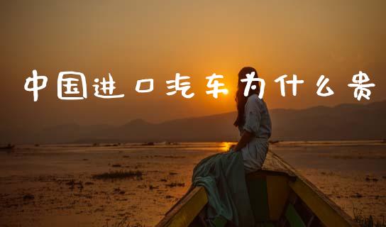 中国进口汽车为什么贵_https://m.lcpcjs.com_期货交易_第1张