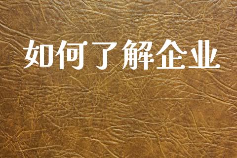 如何了解企业_https://m.lcpcjs.com_白银期货保证金_第1张