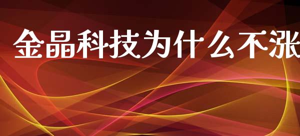 金晶科技为什么不涨_https://m.lcpcjs.com_白银期货保证金_第1张
