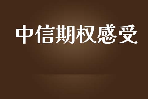 中信期权感受_https://m.lcpcjs.com_恒指期货保证金_第1张