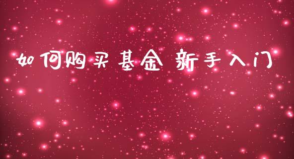 如何购买基金 新手入门_https://m.lcpcjs.com_期货交易_第1张
