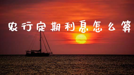 农行定期利息怎么算_https://m.lcpcjs.com_期货交易_第1张