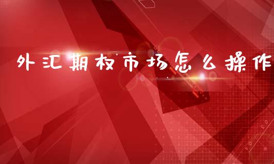 外汇期权市场怎么操作_https://m.lcpcjs.com_期货交易时间_第1张
