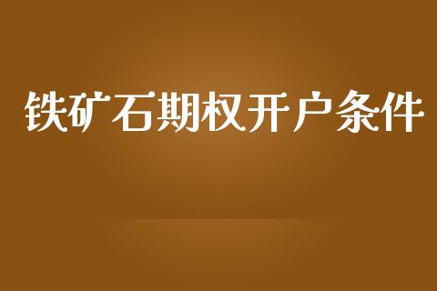 铁矿石期权开户条件_https://m.lcpcjs.com_白银期货保证金_第1张
