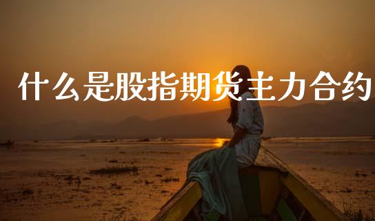 什么是股指期货主力合约_https://m.lcpcjs.com_白银期货保证金_第1张