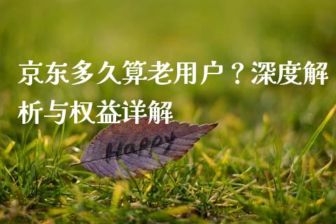 京东多久算老用户？深度解析与权益详解_https://m.lcpcjs.com_期货交易时间_第1张