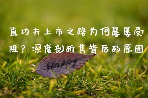 真功夫上市之路为何屡屡受阻？深度剖析其背后的原因_https://m.lcpcjs.com_期货交易时间_第1张