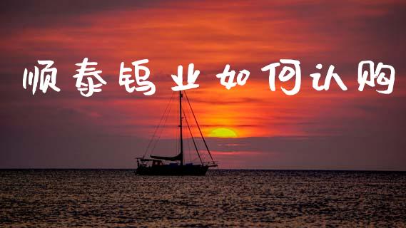顺泰钨业如何认购_https://m.lcpcjs.com_期货交易_第1张