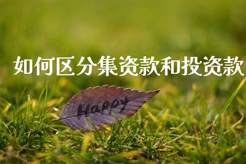 如何区分集资款和投资款_https://m.lcpcjs.com_期货交易时间_第1张