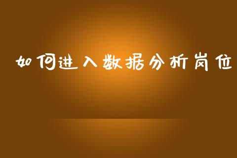 如何进入数据分析岗位_https://m.lcpcjs.com_期货交易_第1张