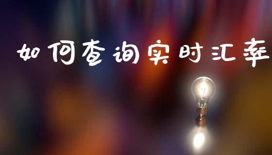 如何查询实时汇率_https://m.lcpcjs.com_恒指期货保证金_第1张