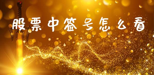 股票中签号怎么看_https://m.lcpcjs.com_恒指期货保证金_第1张