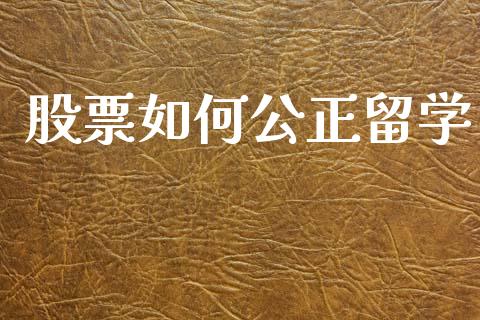 股票如何公正留学_https://m.lcpcjs.com_恒指期货保证金_第1张