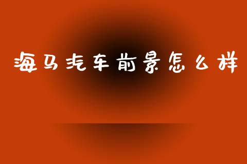海马汽车前景怎么样_https://m.lcpcjs.com_期货交易时间_第1张