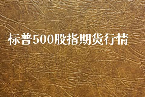 标普500股指期货行情_https://m.lcpcjs.com_白银期货保证金_第1张