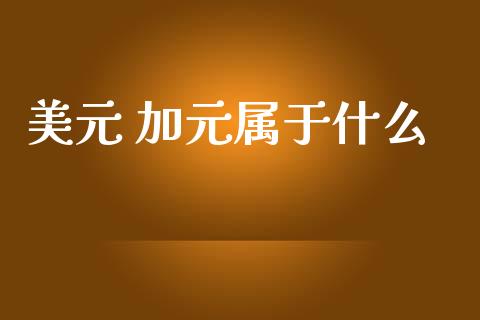 美元 加元属于什么_https://m.lcpcjs.com_恒指期货保证金_第1张