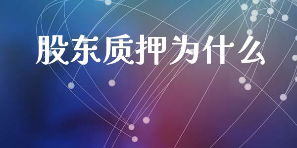 股东质押为什么_https://m.lcpcjs.com_期货交易_第1张
