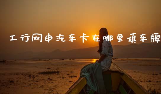 工行网申汽车卡在哪里填车牌_https://m.lcpcjs.com_恒指期货保证金_第1张