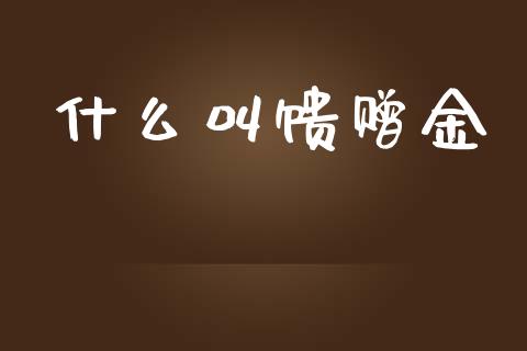 什么叫馈赠金_https://m.lcpcjs.com_恒指期货保证金_第1张