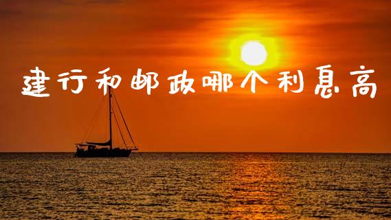 建行和邮政哪个利息高_https://m.lcpcjs.com_期货交易时间_第1张