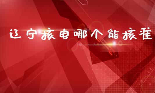 辽宁核电哪个能核准_https://m.lcpcjs.com_期货交易_第1张