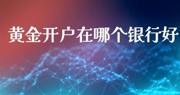 黄金开户在哪个银行好_https://m.lcpcjs.com_恒指期货保证金_第1张