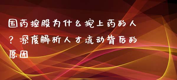 国药控股为什么挖上药的人？深度解析人才流动背后的原因_https://m.lcpcjs.com_期货交易_第1张