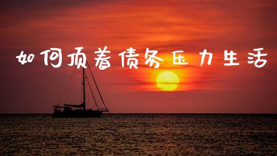 如何顶着债务压力生活_https://m.lcpcjs.com_白银期货保证金_第1张