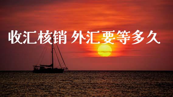 收汇核销 外汇要等多久_https://m.lcpcjs.com_期货交易_第1张