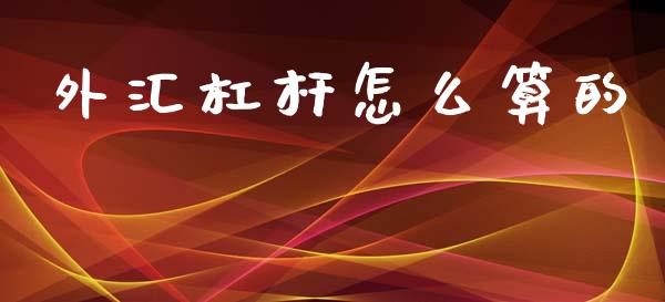 外汇杠杆怎么算的_https://m.lcpcjs.com_恒指期货保证金_第1张