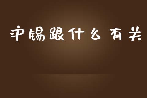 沪锡跟什么有关_https://m.lcpcjs.com_恒指期货保证金_第1张