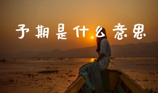 予期是什么意思_https://m.lcpcjs.com_恒指期货保证金_第1张