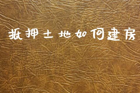 抵押土地如何建房_https://m.lcpcjs.com_期货交易时间_第1张