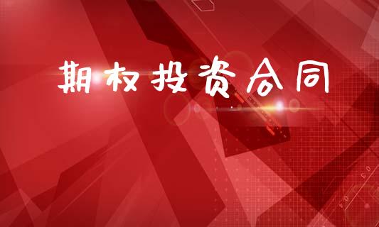 期权投资合同_https://m.lcpcjs.com_期货交易_第1张