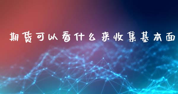 期货可以看什么来收集基本面_https://m.lcpcjs.com_期货交易_第1张