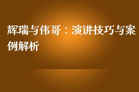 辉瑞与伟哥：演讲技巧与案例解析_https://m.lcpcjs.com_恒指期货保证金_第1张