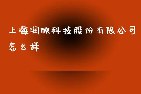 上海润欣科技股份有限公司怎么样_https://m.lcpcjs.com_恒指期货保证金_第1张