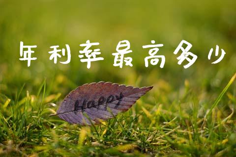 年利率最高多少_https://m.lcpcjs.com_恒指期货保证金_第1张