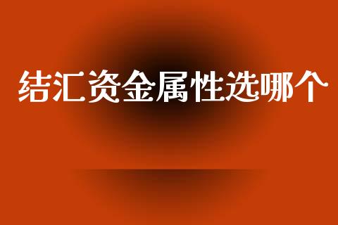 结汇资金属性选哪个_https://m.lcpcjs.com_期货交易_第1张