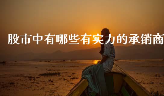 股市中有哪些有实力的承销商_https://m.lcpcjs.com_期货交易_第1张