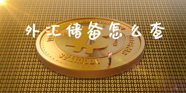 外汇储备怎么查_https://m.lcpcjs.com_恒指期货保证金_第1张