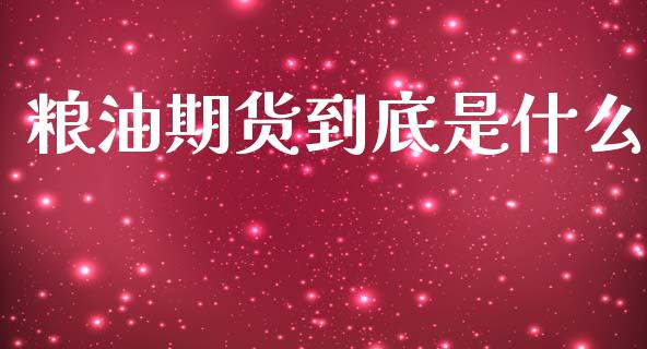 粮油期货到底是什么_https://m.lcpcjs.com_白银期货保证金_第1张