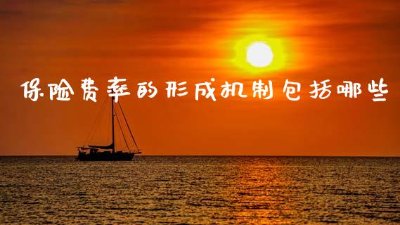 保险费率的形成机制包括哪些_https://m.lcpcjs.com_恒指期货保证金_第1张