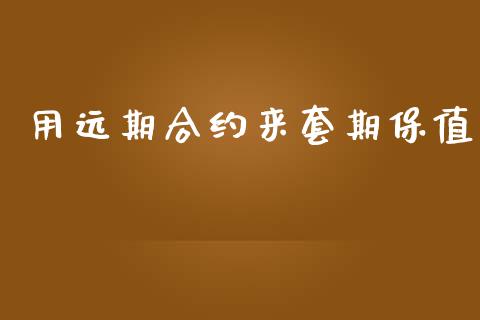 用远期合约来套期保值_https://m.lcpcjs.com_恒指期货保证金_第1张