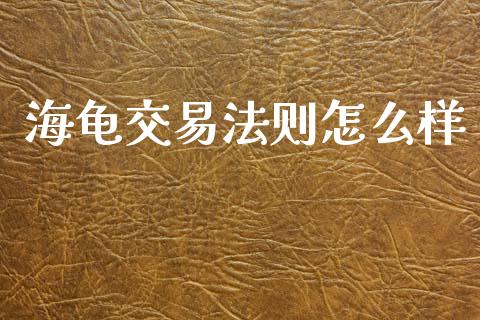 海龟交易法则怎么样_https://m.lcpcjs.com_恒指期货保证金_第1张