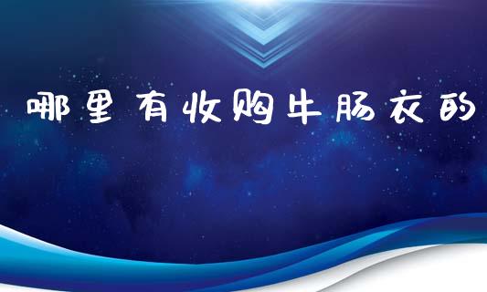 哪里有收购牛肠衣的_https://m.lcpcjs.com_恒指期货保证金_第1张