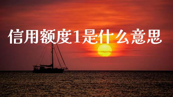 信用额度1是什么意思_https://m.lcpcjs.com_期货交易_第1张