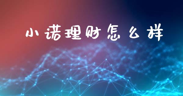 小诺理财怎么样_https://m.lcpcjs.com_恒指期货保证金_第1张